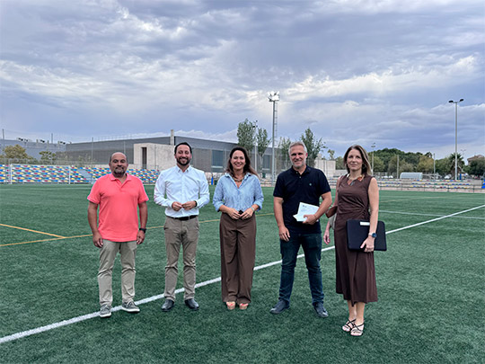 Castellón recepciona la renovación de la iluminación LED del campo de fútbol de Gaetà Huguet tras invertir más de 60.000 euros