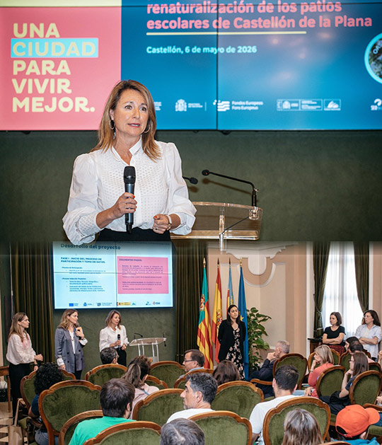 Castellón presenta el equipo que transformará 18 patios escolares en oasis climáticos atendiendo las propuestas de cada colegio