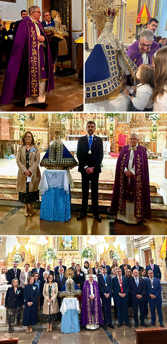 Tradicional paso por el Manto de la Mare de Déu del Lledó 