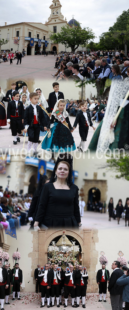 La procesión general por los alrededores de la Basílica pone el broche de oro a la festividad de la Mare de Déu del Lledó en Castellón