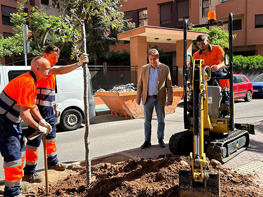 El equipo de gobierno refuerza su apuesta por la renaturalización de Castellón con 2.145 árboles y nuevas plantaciones