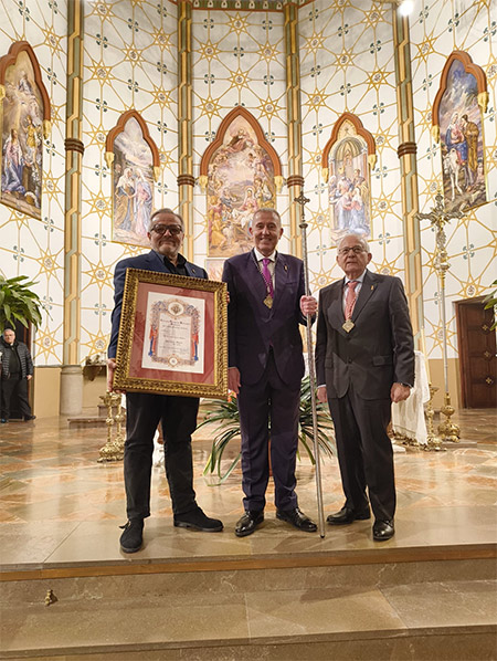 Vicent Sales,  Hermano Mayor de la Cofradía del Cristo de Medinaceli