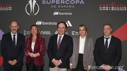 La Diputación celebra la llegada de la Supercopa de España femenina a Castellón