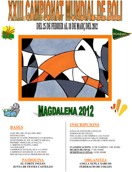 XXIII Campionat Mundial de Boli Magdalena 2012 XXIII Campionat Mundial de Boli Magdalena 2012