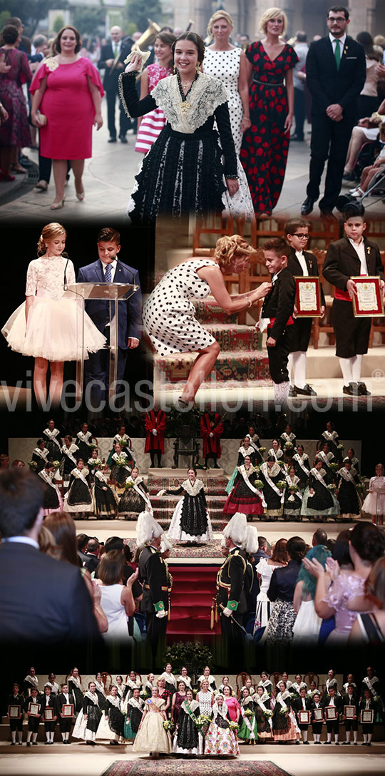 Imposición de bandas a la reina infantil Natalia Collazos y su corte de honor Imposición de bandas a la reina infantil Natalia Collazos y su corte de honor