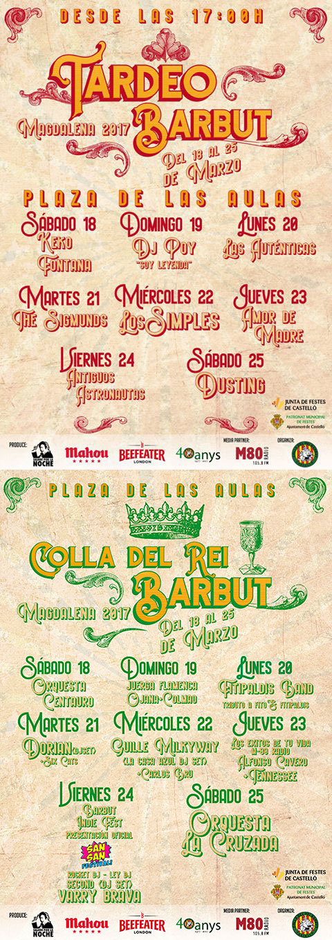 Conciertos  Colla del Rei Barbut