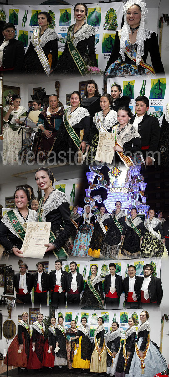 Visita de las Reinas de las fiestas y sus Cortes de Honor a la Gaiata 15, Sequiol