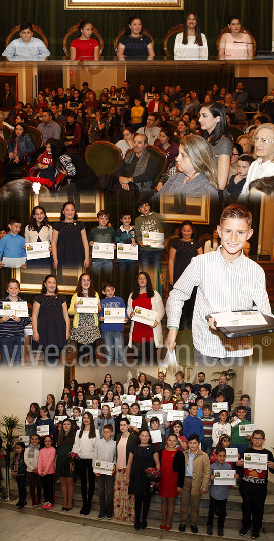 Entrega de premios a los ganadores del concurso de maquetas de gaiatas