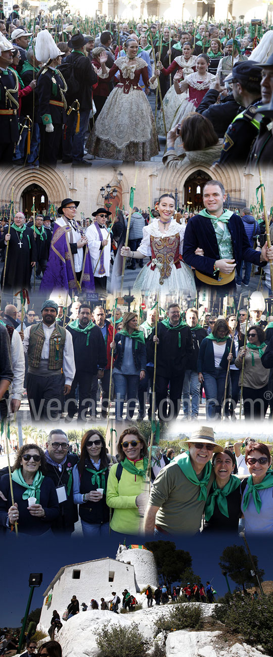 Romeria de les Canyes hacia el Ermitorio de la Magdalena