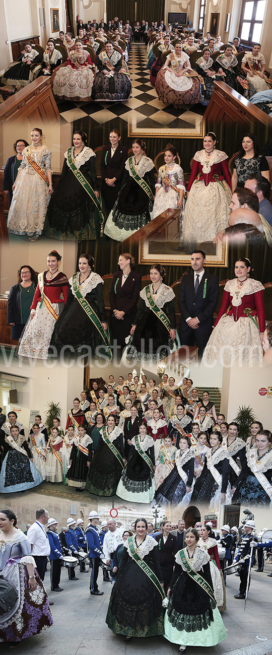 Recepción a las reinas de los pueblos de Castellón Recepción a las reinas de los pueblos de Castellón