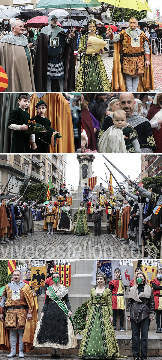 Homenaje al Rey Jaime I en su monumento