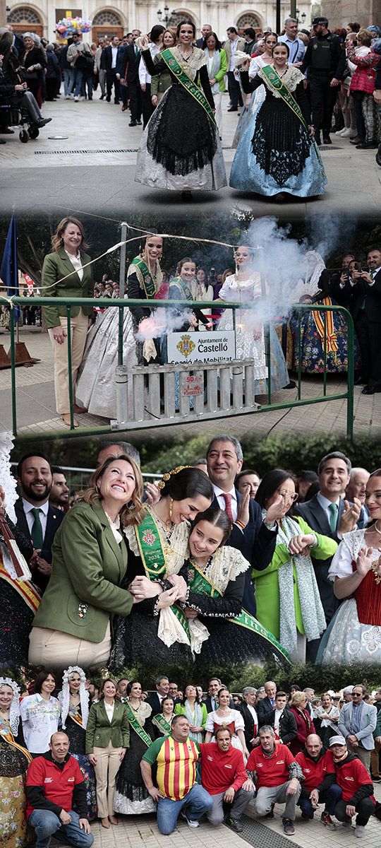 Una espectacular y multitudinaria mascletà inaugura las fiestas de la Magdalena 2024