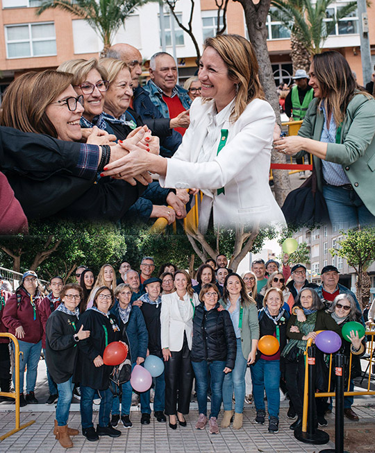 Cerca de una treintena de personas sordas disfrutan de la mascletà inclusiva en el último día de las fiestas de la Magdalena