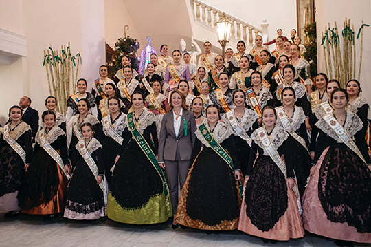 La alcaldesa de Castellón ensalza la figura de las Reinas de las poblaciones de la provincia “como parte fundamental de la fiestas de la Magdalena”