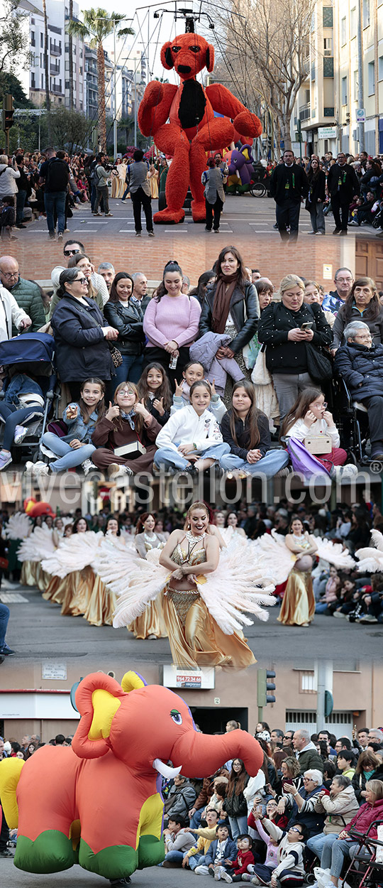 Castellón disfruta de sus fiestas más internacionales con el Desfile Internacional de Animación con 800 participantes 