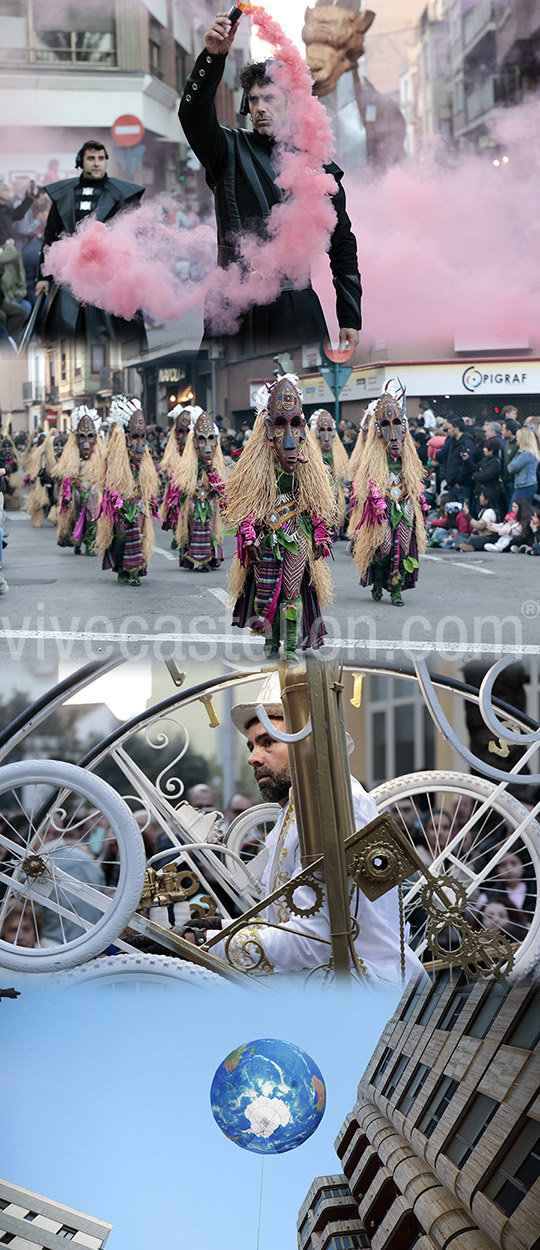 Castellón disfruta de sus fiestas más internacionales con el Desfile Internacional de Animación con 800 participantes 