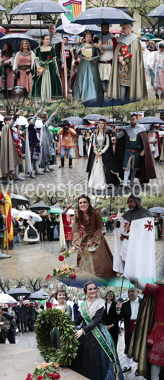 Homenaje al rey En Jaume I en el 75 aniversario de la Germandat dels Cavallers de la Conquesta
