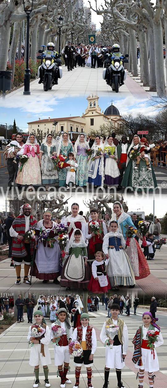 Castellón muestra su devoción a la Mare de Déu del Lledó con una Ofrenda multitudinaria en la que han participado más de 4.000 personas