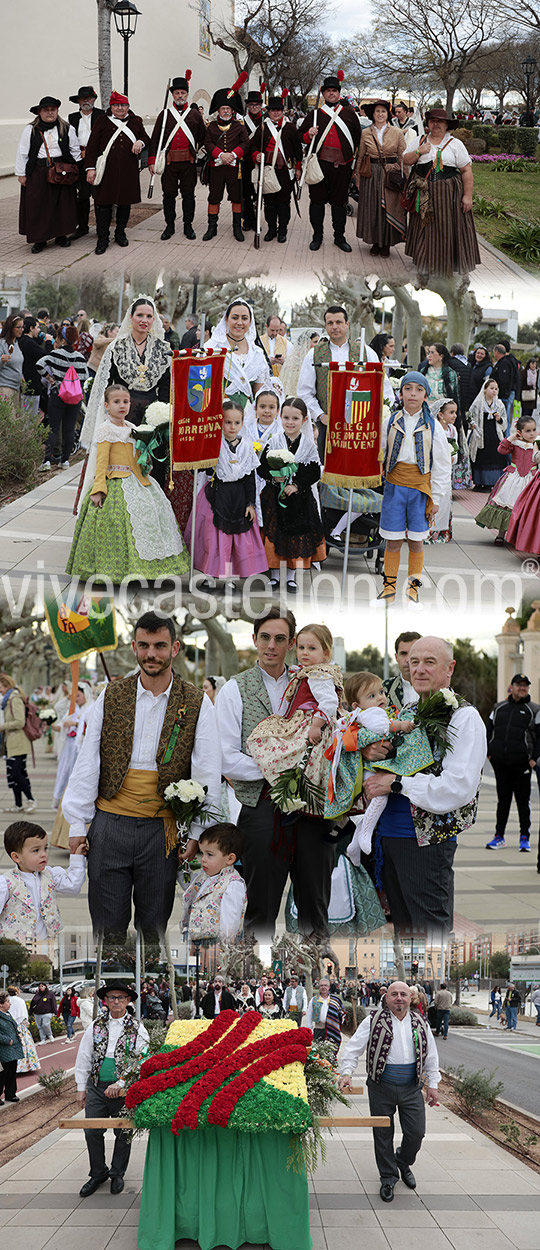Castellón muestra su devoción a la Mare de Déu del Lledó con una Ofrenda multitudinaria en la que han participado más de 4.000 personas