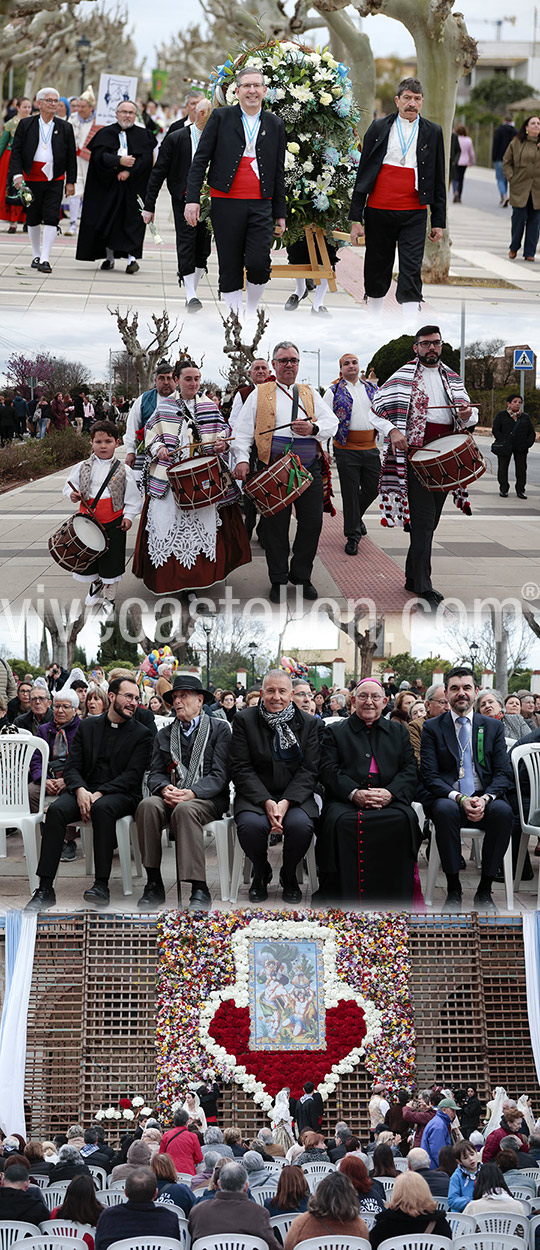 Castellón muestra su devoción a la Mare de Déu del Lledó con una Ofrenda multitudinaria en la que han participado más de 4.000 personas