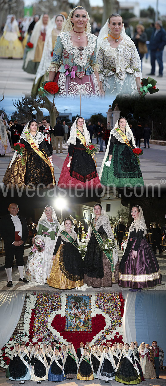 Castellón muestra su devoción a la Mare de Déu del Lledó con una Ofrenda multitudinaria en la que han participado más de 4.000 personas