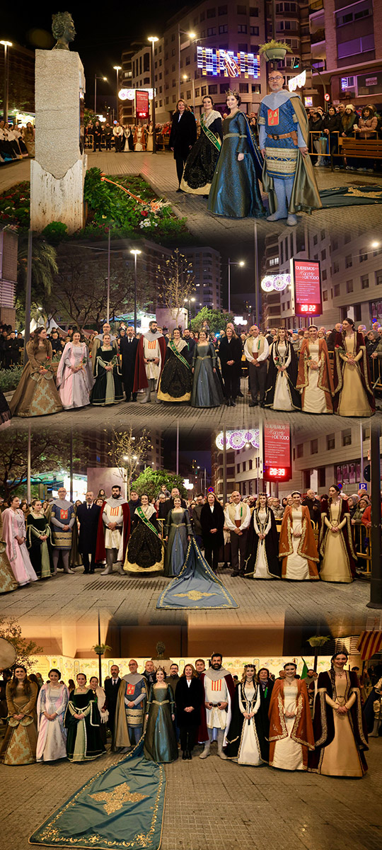 Castellón vuelve a sus orígenes con el XLI homenaje a Na Violant d’Hongria, símbolo de tradición y raíces