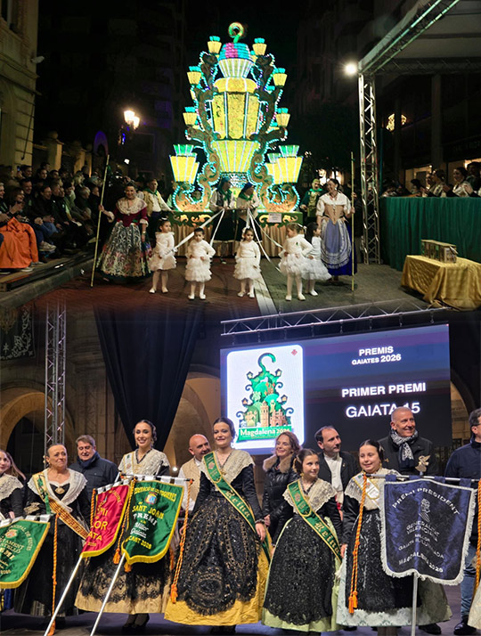 Entrega de los premios a la mejor Gaiata, Gaiata Infantil y al mejor Llibret de la Magdalena 2026