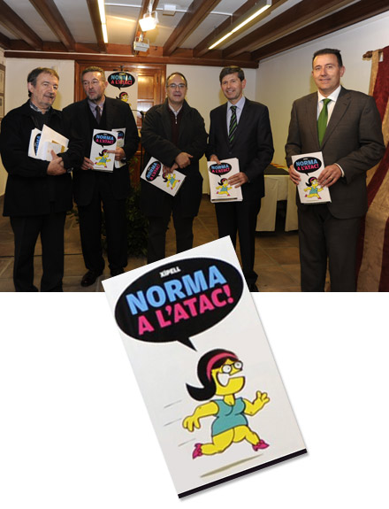 presentación del cómic 'Norma a l'Atac' de Joan Montañés Xipell presentación del cómic 'Norma a l'Atac' de Joan Montañés Xipell