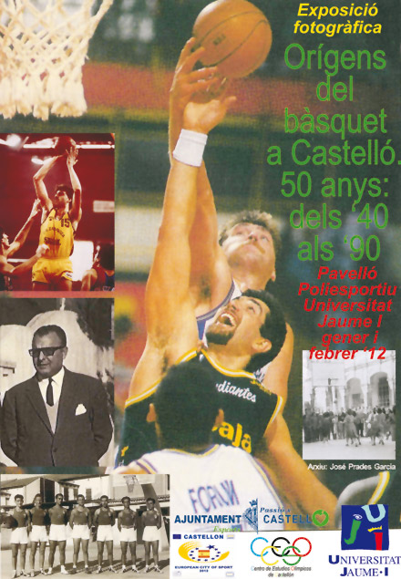 exposición de fotografía antigua de baloncesto en la uji