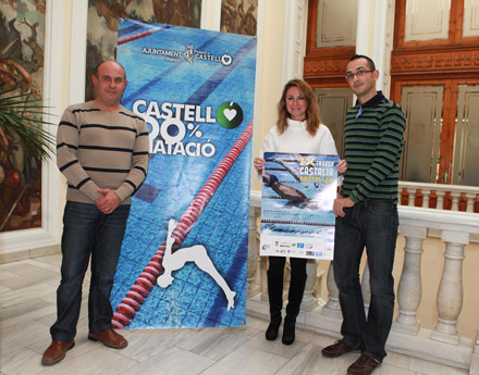 presentación del IX Trofeo Castalia Castellón de natación que tendrá lugar el próximo 8 de diciembre en la Piscina Municipal Olímpica