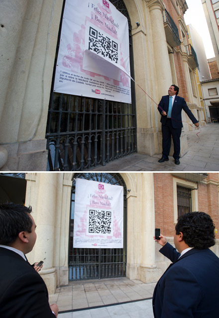La Diputación de Castellón felicita la navidad a través del QR La Diputación de Castellón felicita la navidad a través del QR