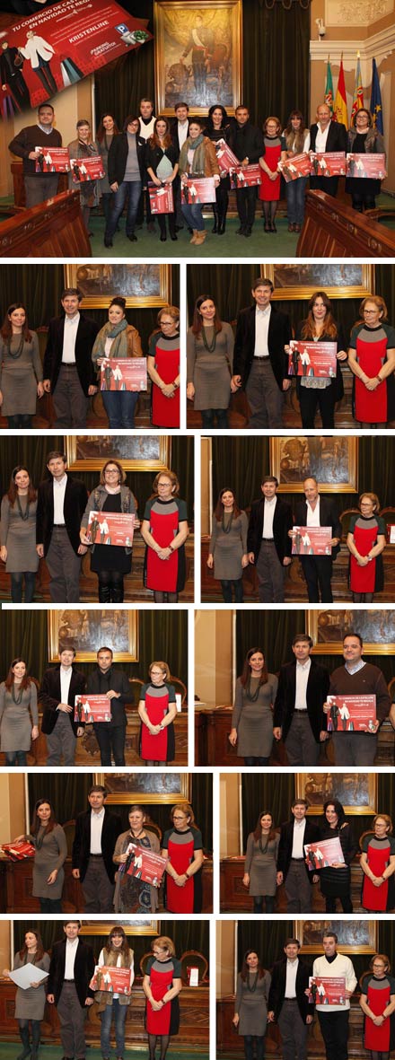 Entrega de premios a los ganadores del concurso de escaparates de Navidad Entrega de premios a los ganadores del concurso de escaparates de Navidad