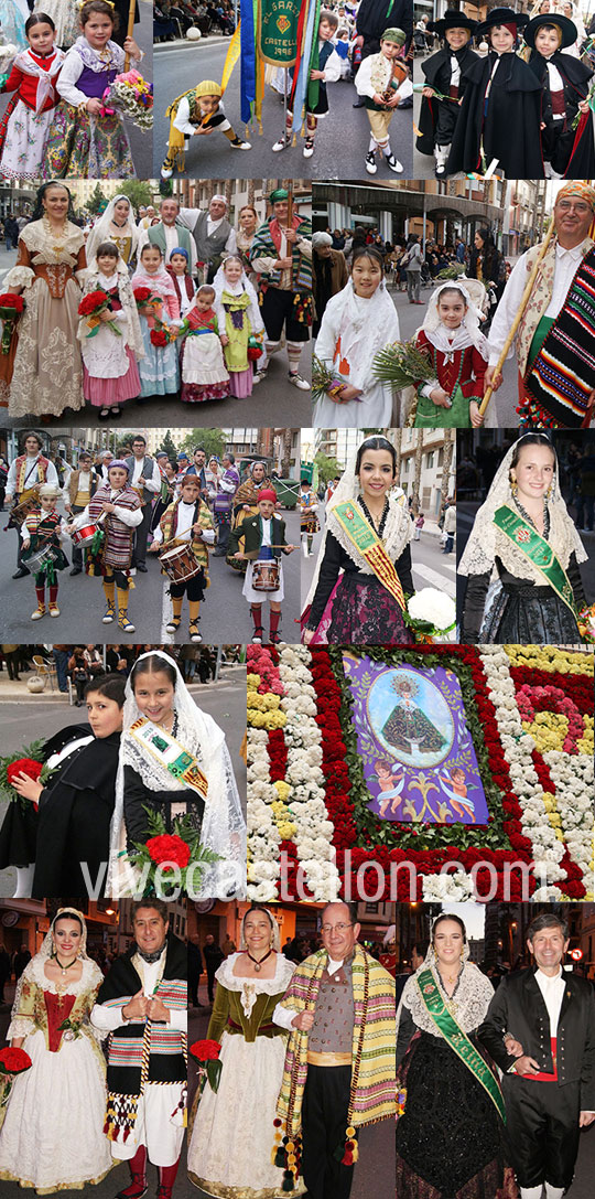 Ofrenda de flores a la Mare de Dèu del Lledó, Magdalena 2015