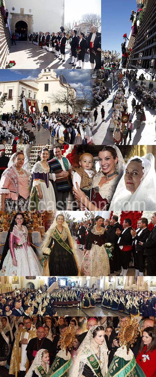 Ofrenda de flores a la Virgen del Lledó de Castelló