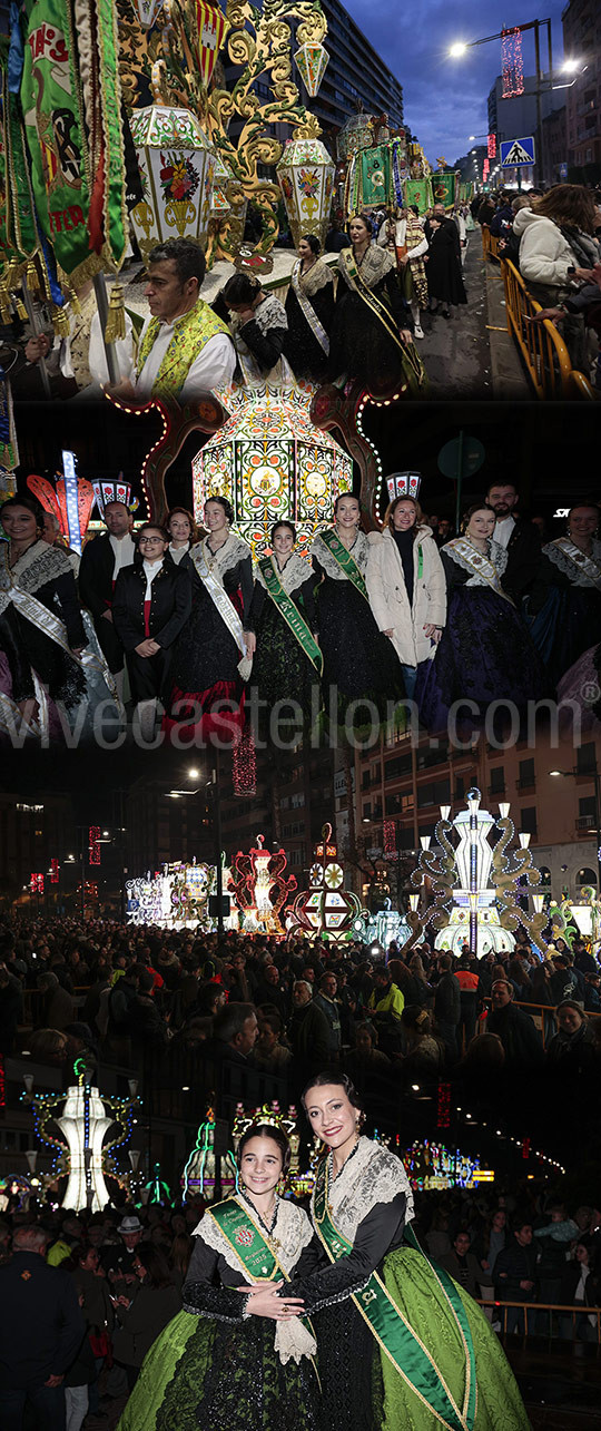 Castellón exalta al símbolo por excelencia de las fiestas de la Magdalena con un espectáculo de luces y pirotecnia en la XXXI Encesa de  Gaiates