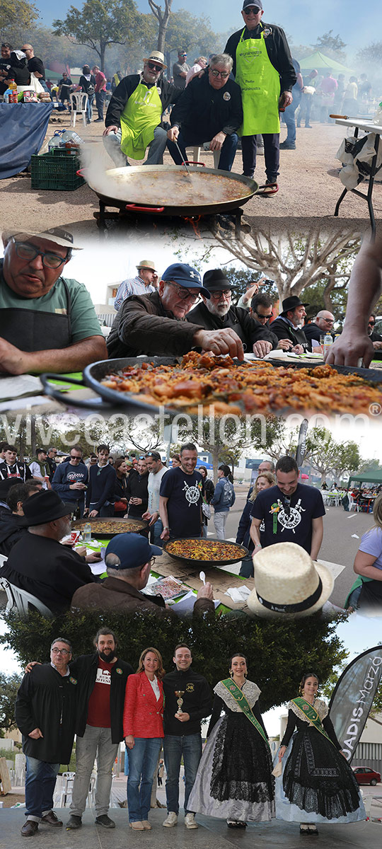 La alcaldesa de Castellón visita el “XXXIV Concurso de Paellas Intercollas” de la Colla del Rei Barbut que reúne a más de 3.300 personas