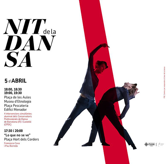 La segunda “Nit de la Dansa” reunirá a cerca de 30 bailarines en cinco localizaciones emblemáticas de Castellón La segunda “Nit de la Dansa” reunirá a cerca de 30 bailarines en cinco localizaciones emblemáticas de Castellón