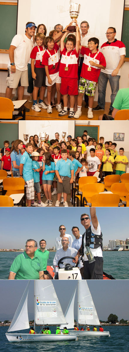 La Escuela Náutica del RCN Castellón gana los Jocs –Esportius de Vela 2011- 2012