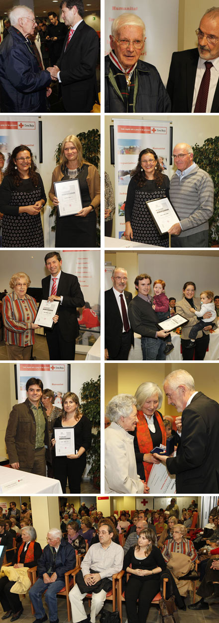 Cruz Roja entrega la medalla de oro de la Institución al padre Ricardo. Castellón, Cruz Roja entrega la medalla de oro de la Institución al padre Ricardo.