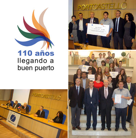 PortCastelló premia a Lidia Caro y Daniel Muñoz por su trabajo de comunicación y logotipo del 110 aniversario PortCastelló premia a Lidia Caro y Daniel Muñoz por su trabajo de comunicación y logotipo del 110 aniversario