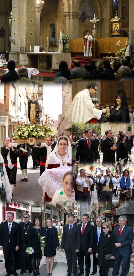 Procesión y misa con motivo de las fiestas en honor a San Vicente Procesión y misa con motivo de las fiestas en honor a San Vicente