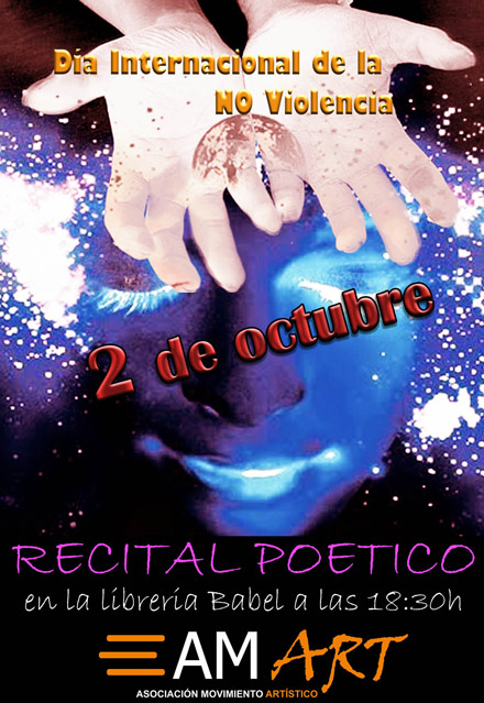 Recital poético en Babel con motivo del día internacional de la no violencia Recital poético en Babel con motivo del día internacional de la no violencia