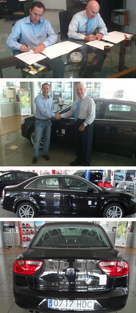 El SEAT EXEO coche oficial del Playas de Castellón FS El SEAT EXEO coche oficial del Playas de Castellón FS