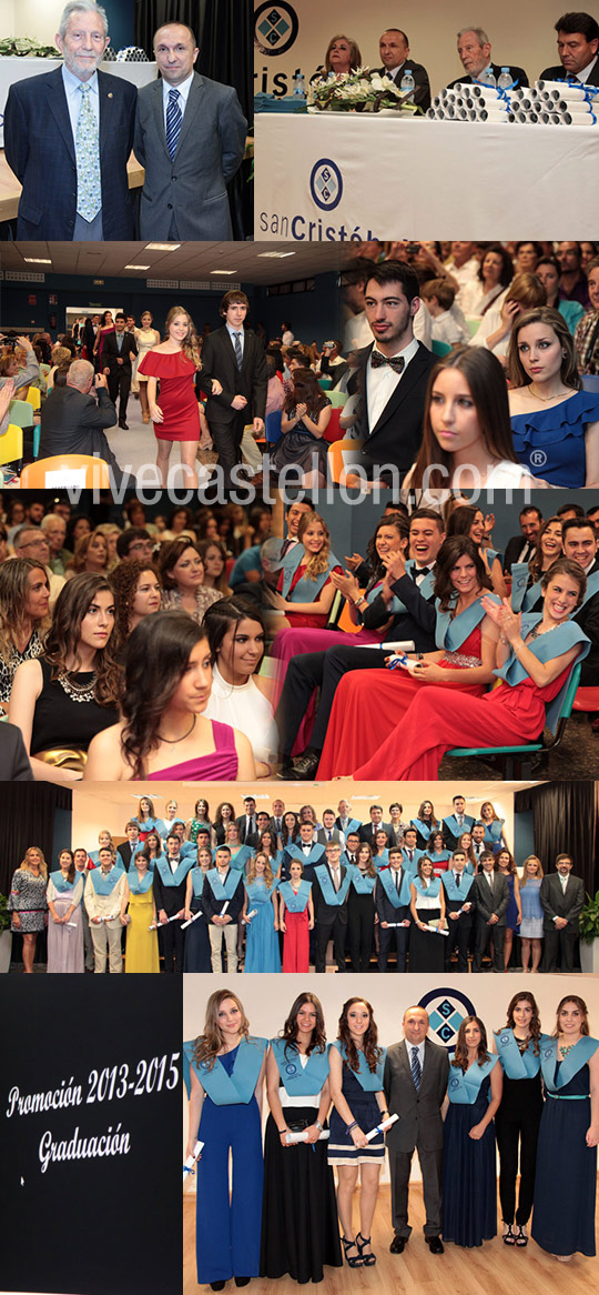 Acto de graduación en Bachillerato del colegio San Cristóbal