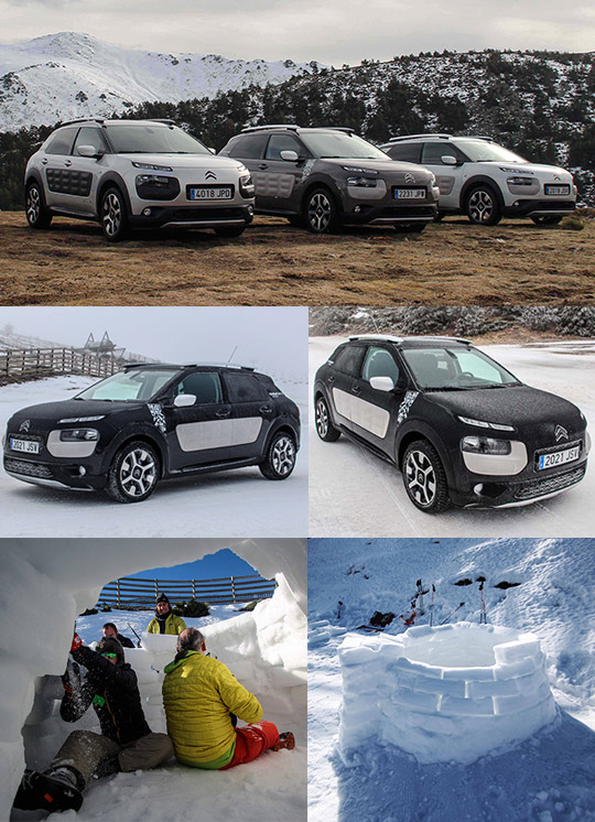 Hazañas en la nieve con el Citroën C4 Cactus Rip Curl Hazañas en la nieve con el Citroën C4 Cactus Rip Curl