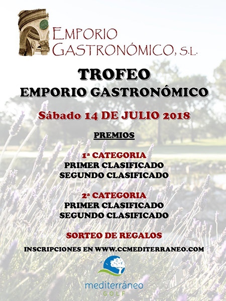 IV Trofeo Emporio Gastronómico, sábado 14 julio