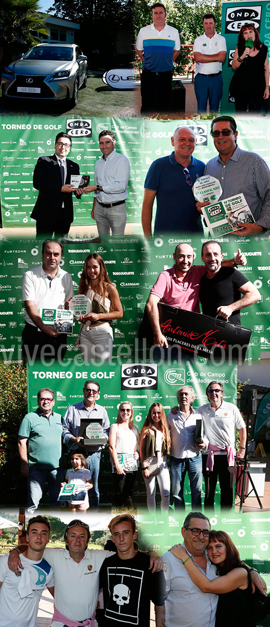IV Torneo de Golf Onda Cero en el Club de Campo del Mediterráneo IV Torneo de Golf Onda Cero en el Club de Campo del Mediterráneo