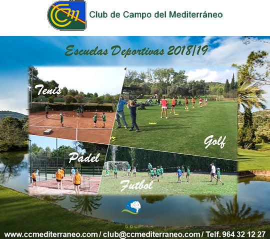 Abierta la inscripción de la Escuela Deportiva 2018 - 2019 del Club de Campo del Mediterráne
