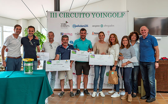 Ganadores del III Circuito Yoingolf disputado  en el Club de Campo del Mediterraneo