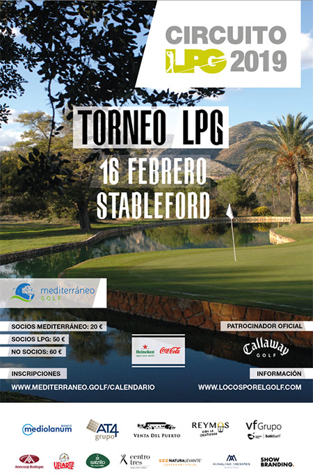 Torneo LPG Mediterráneo golf, abierta la inscripción